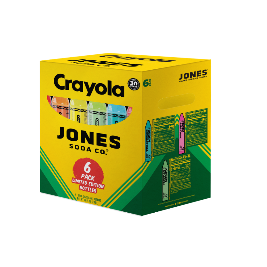 Jones SodaN X Crayola Limited Edition 6-Pack