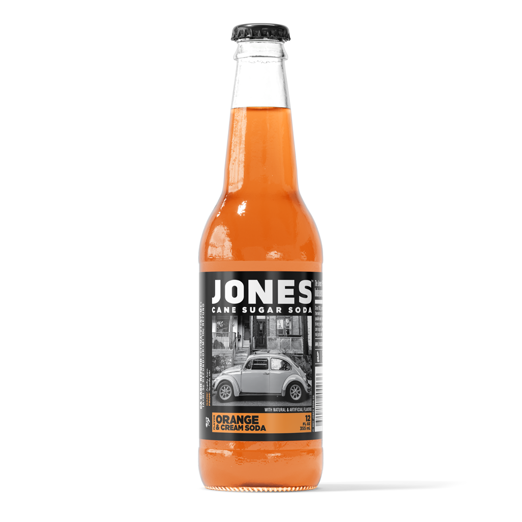 JonesN Orange & Cream Cane Sugar Soda